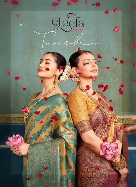 Tanisha By Leela Silk With Designer Saree Wholesale Clothing Distributors In India